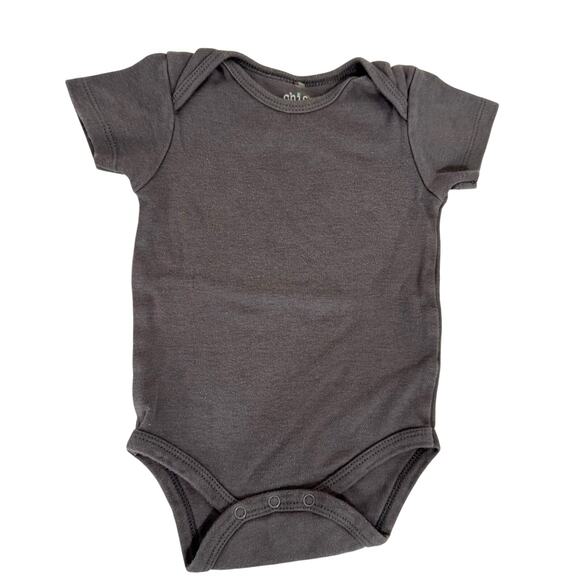 Chick Pea Gray Short Sleeve Bodysuit Size 6-9 Months - Picture 1 of 2